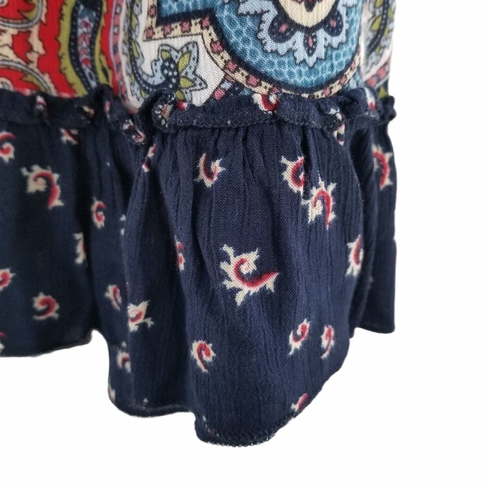 Bila Ruffle Bottom Multi-Print Top Multicolor S - image 2